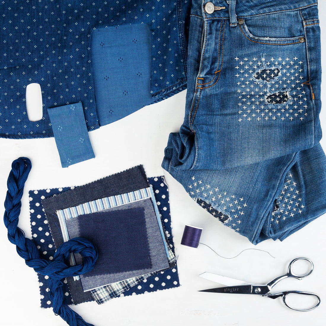 Miniatuer Rhino & Fabscrap Mending Challenge - Miniature Rhino