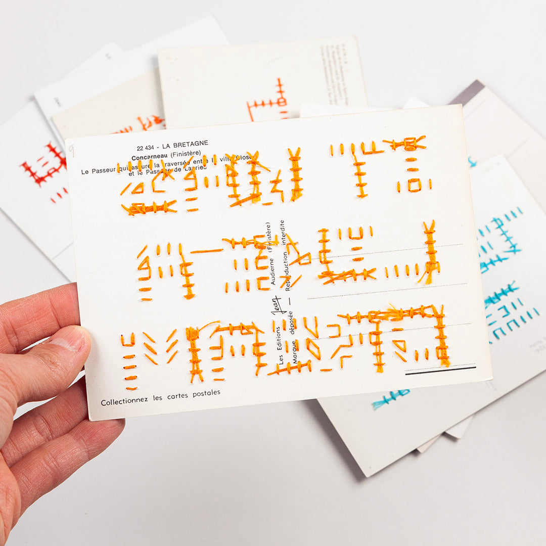 Vintage Stitched Postcard Series