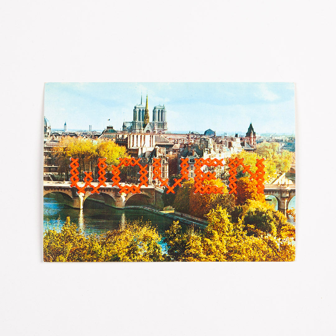 Vintage Stitched Postcard Series