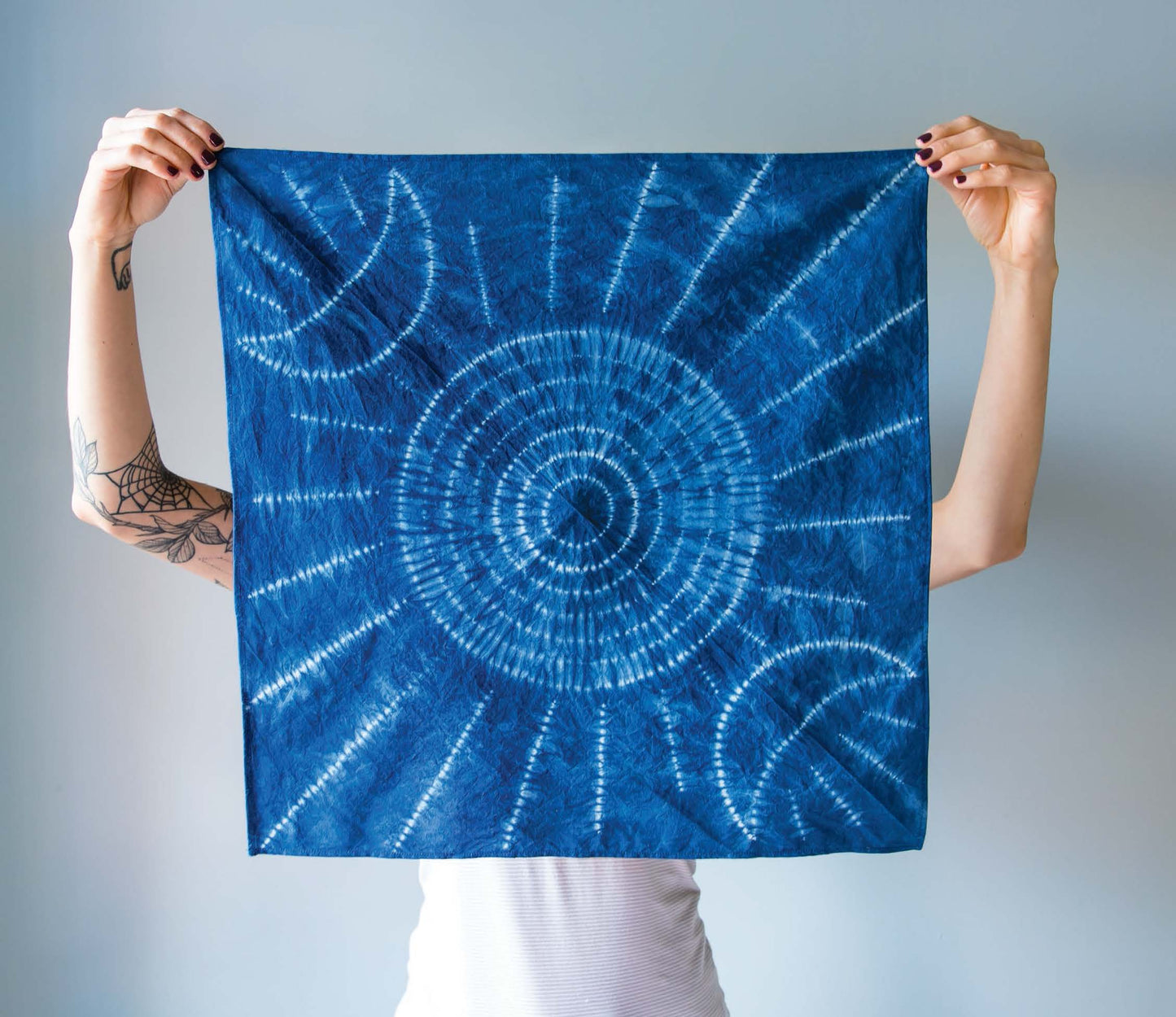 100% Cotton Bandana Blank -Dye, Stitch,