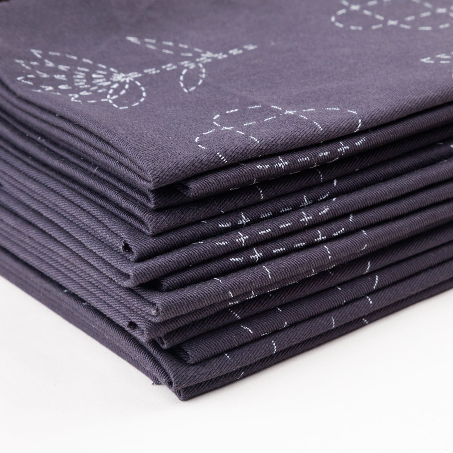 Embroidery Stitch Sampler Limited Edition Pattern Club Upcycled Materials - Miniature Rhino