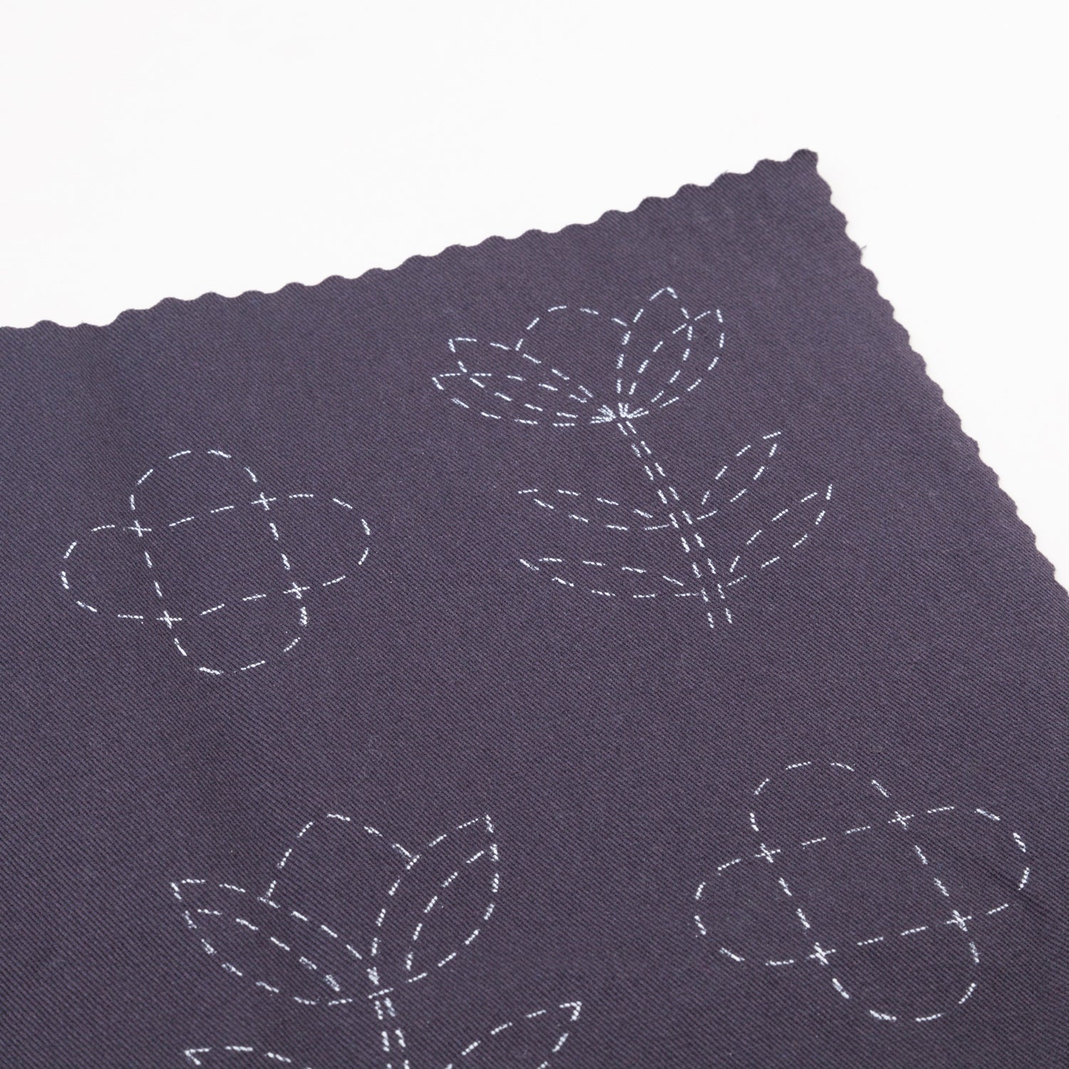 Embroidery Stitch Sampler Limited Edition Pattern Club Upcycled Materials - Miniature Rhino