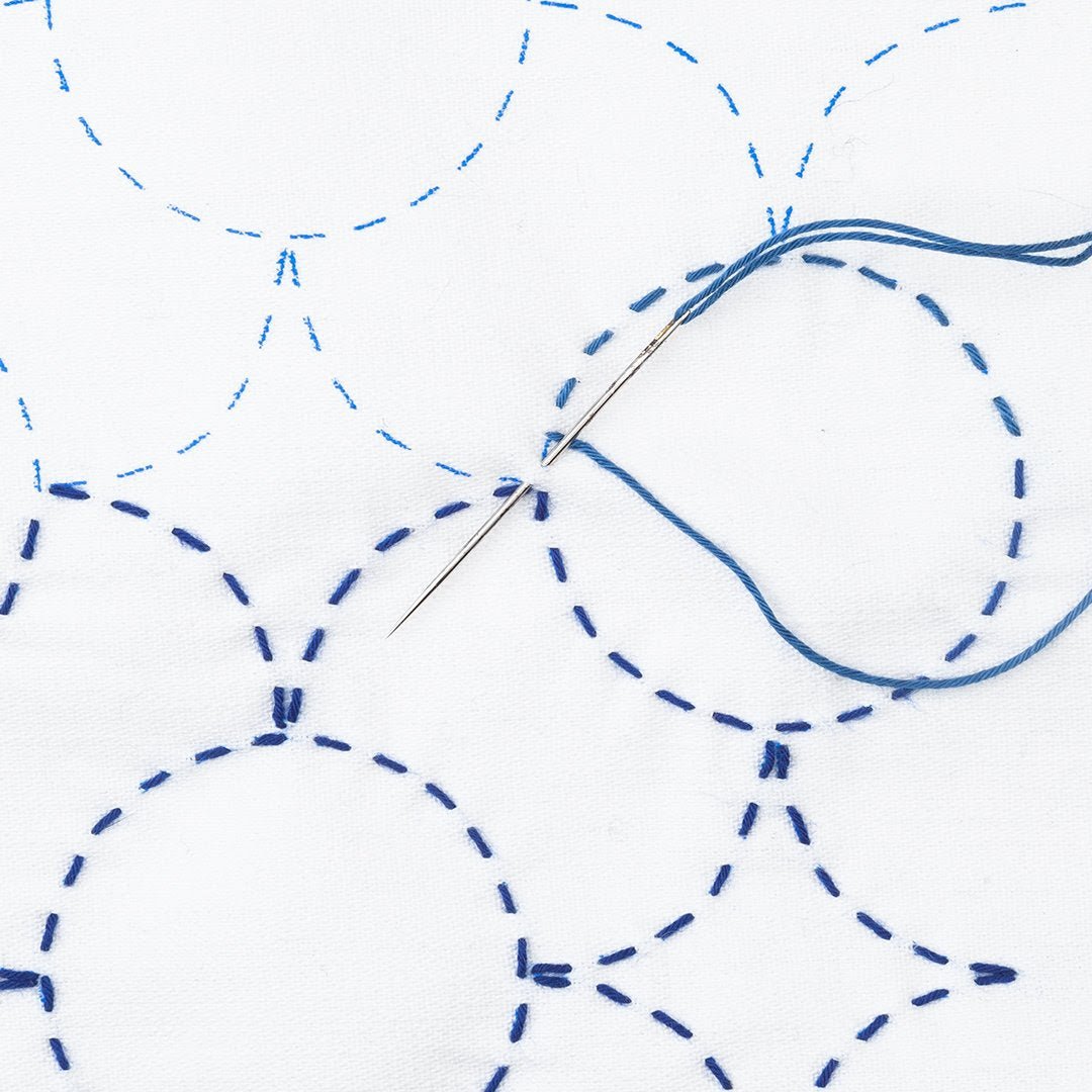 MR Pattern Club Stitch Sampler - Ombré Circle + Diamond - Miniature Rhino