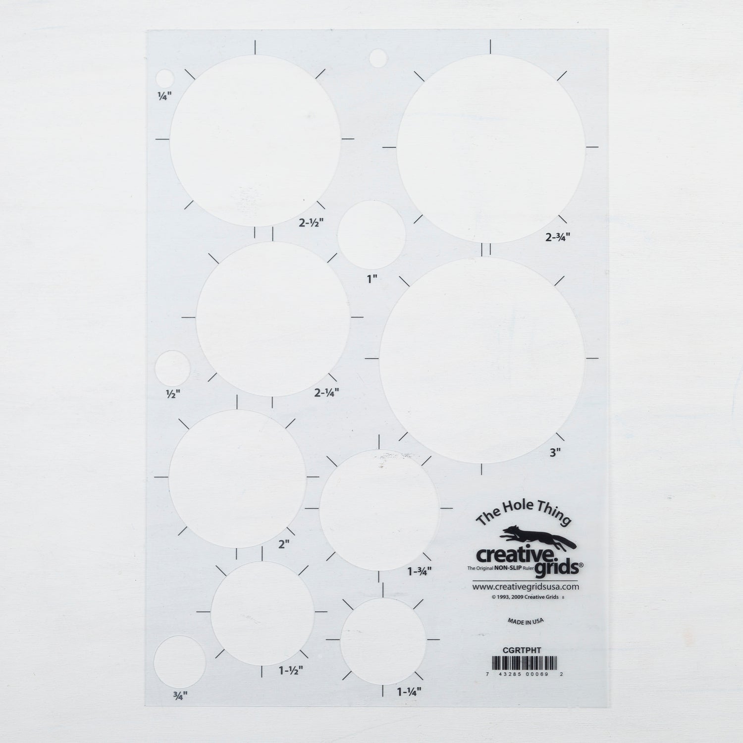 Circle Stencil - Miniature Rhino