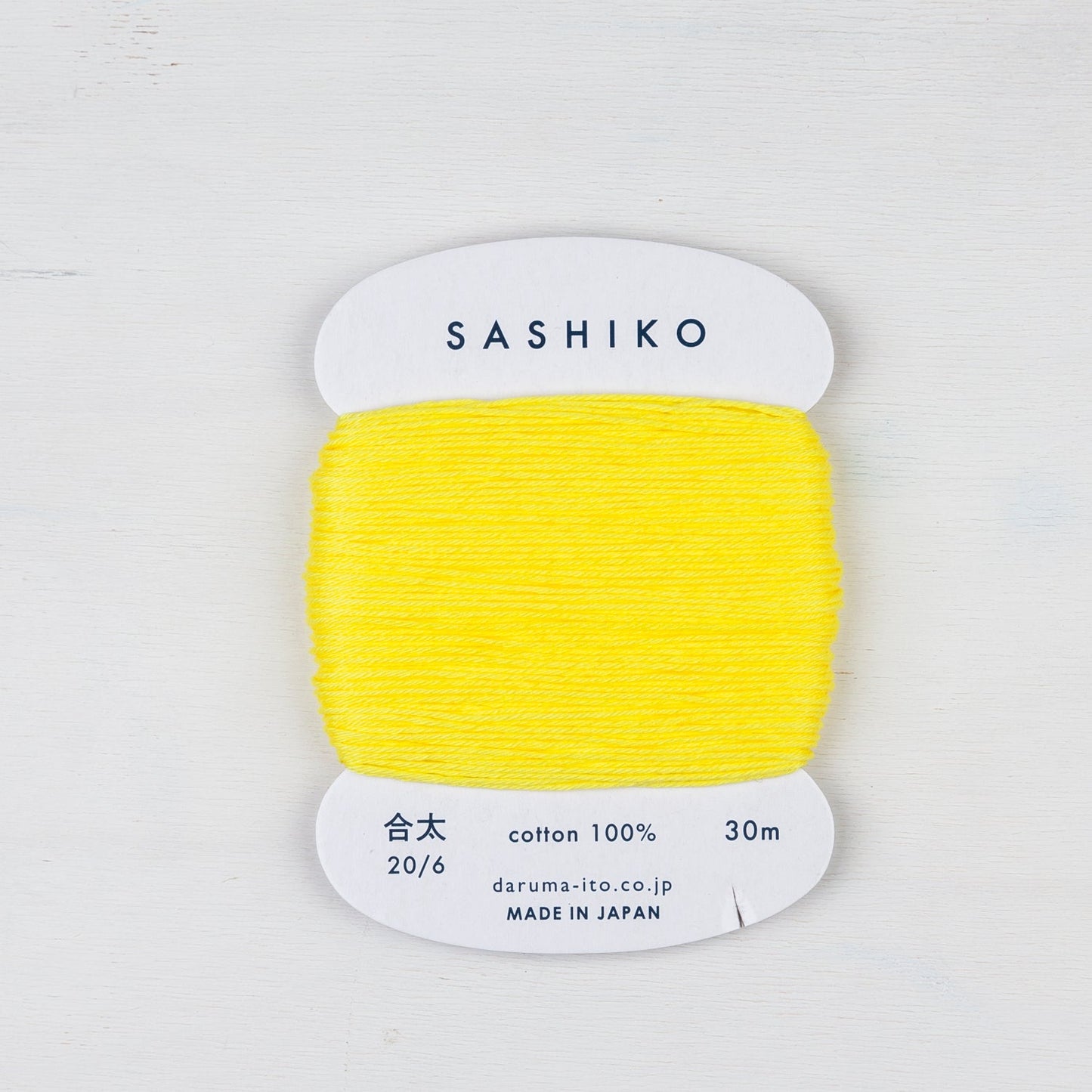 Medium Daruma Sashiko Thread Card - Miniature Rhino