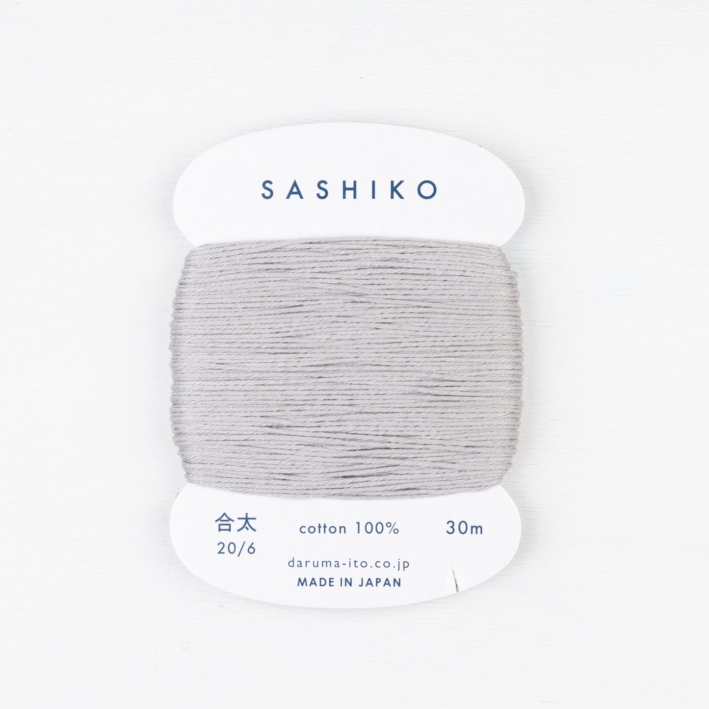 Medium Daruma Sashiko Thread Card - Miniature Rhino