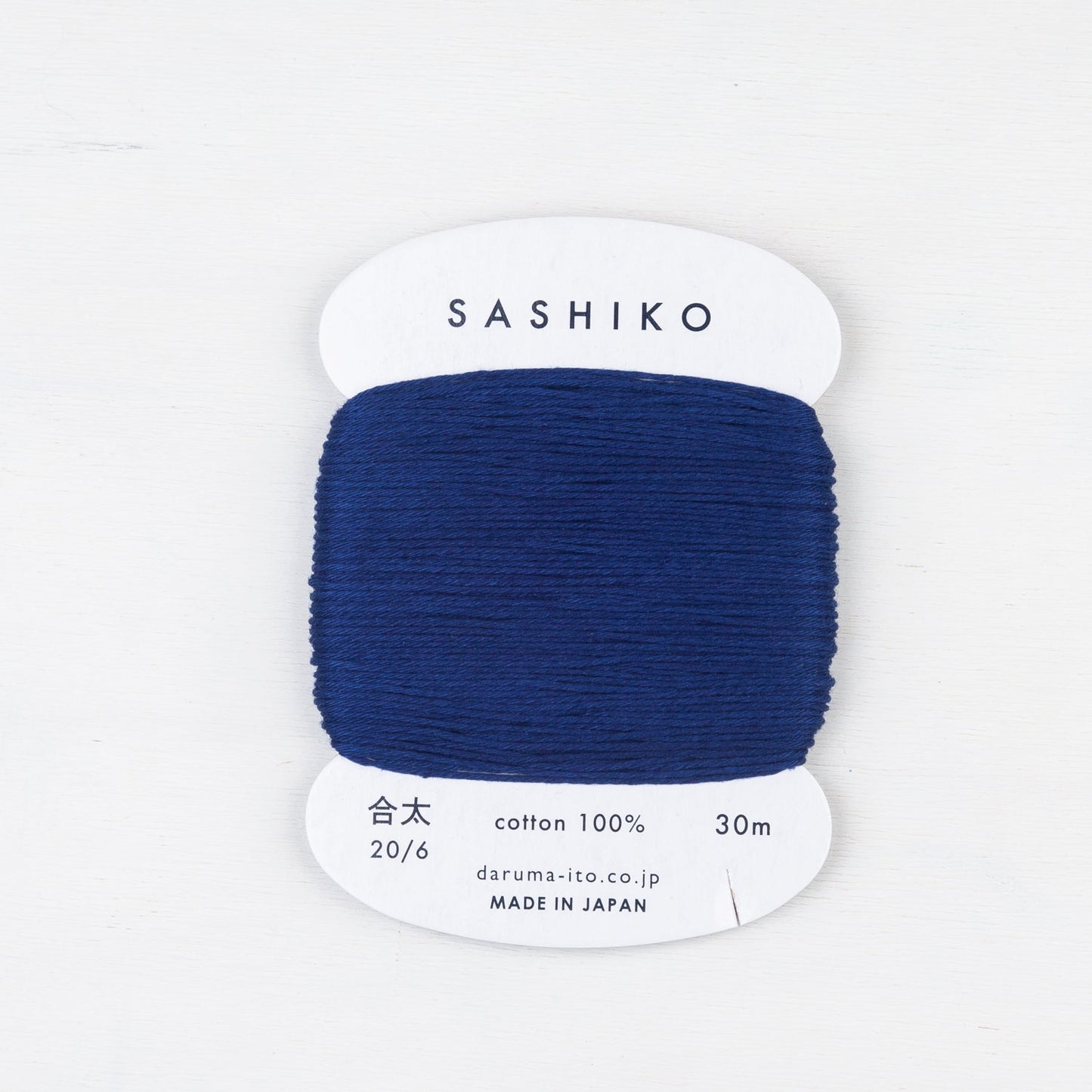Medium Daruma Sashiko Thread Card - Miniature Rhino