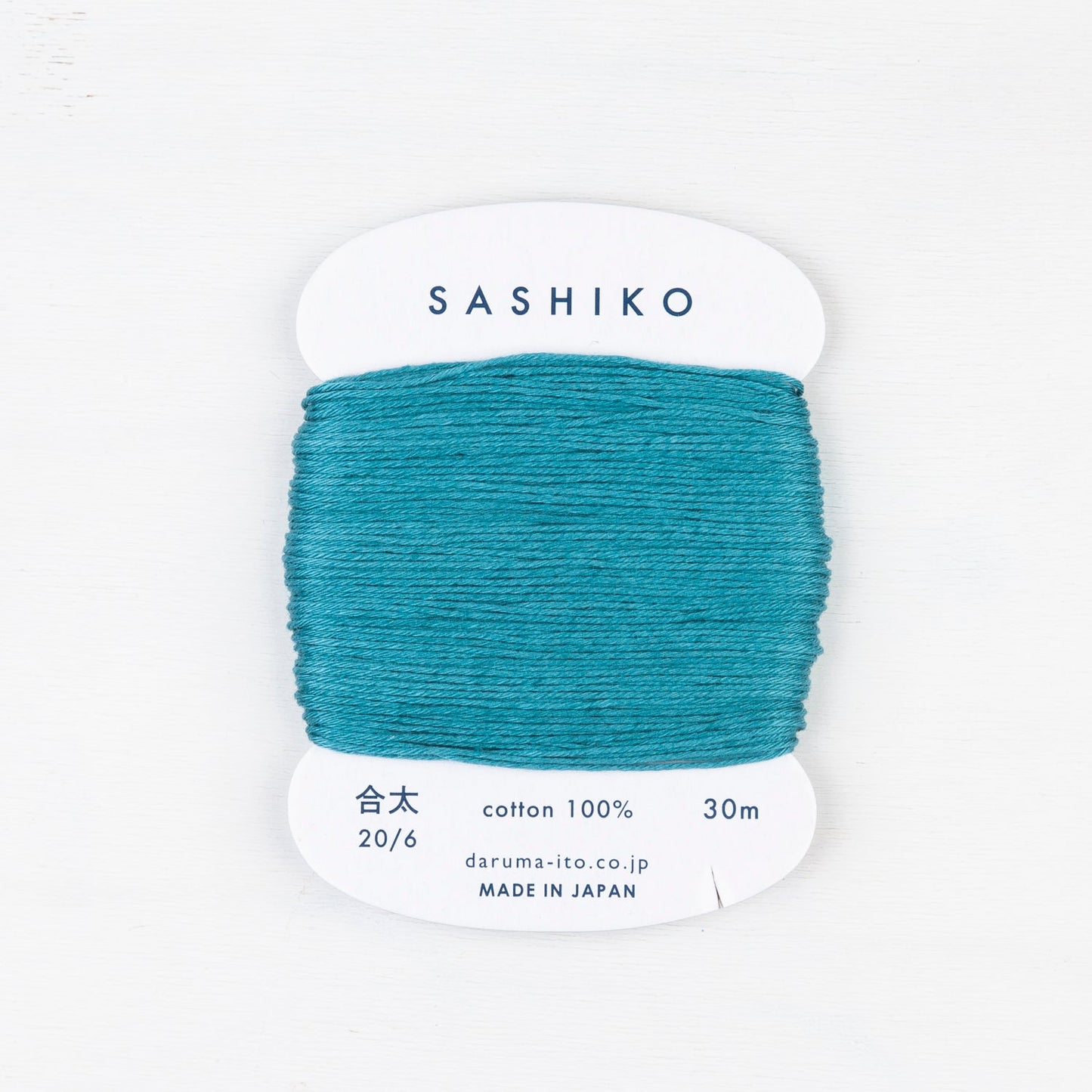 Medium Daruma Sashiko Thread Card - Miniature Rhino