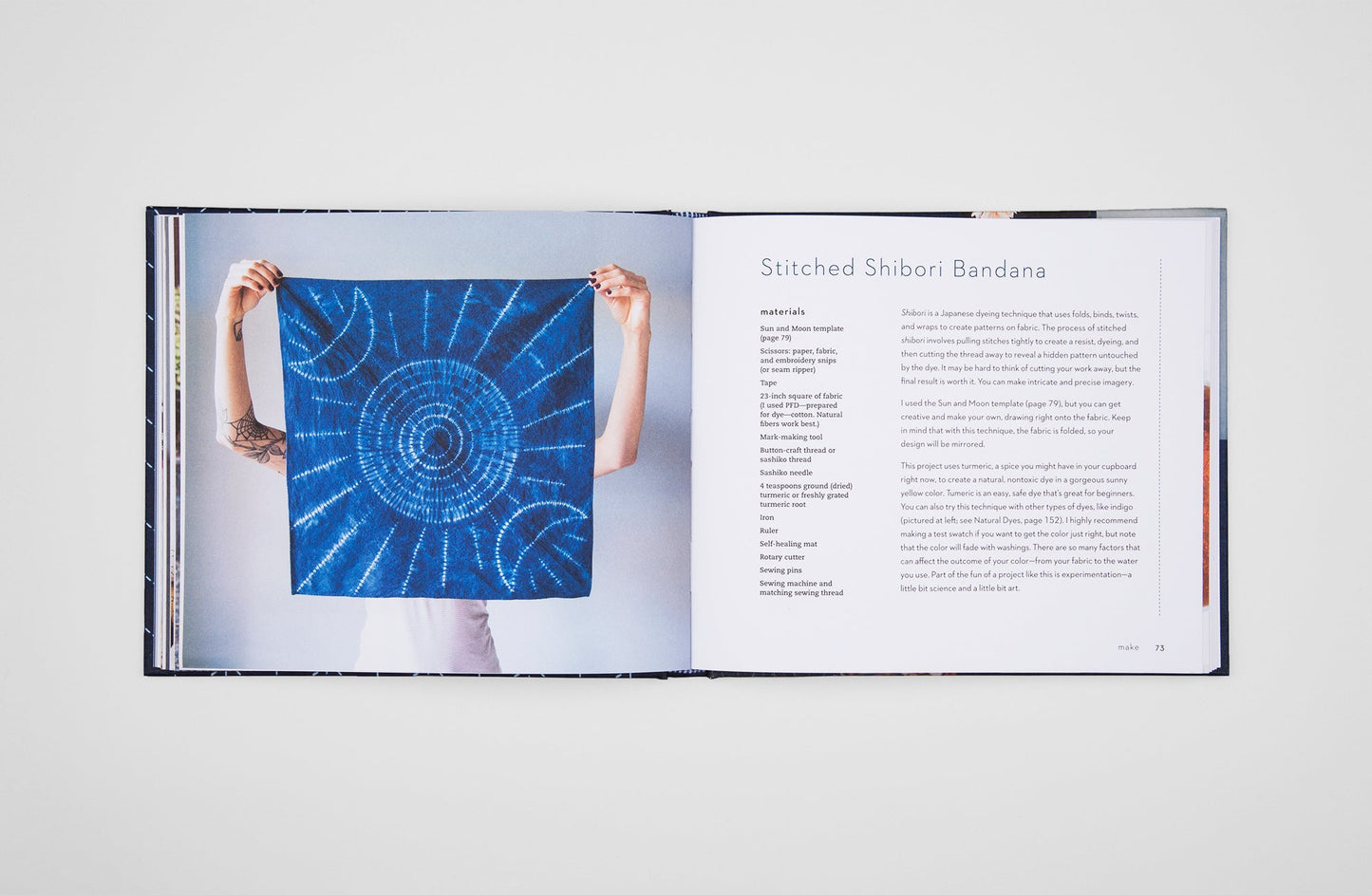 Signed Copy of Make and Mend Book - Sashiko - Inspired Embroidery Projects - Miniature Rhino