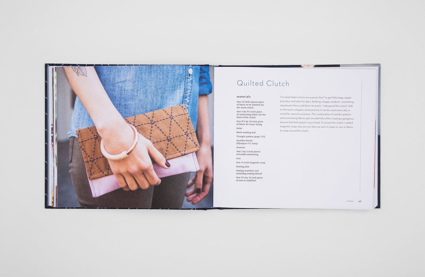 Signed Copy of Make and Mend Book - Sashiko - Inspired Embroidery Projects - Miniature Rhino