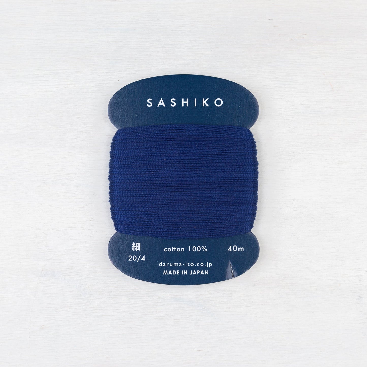 Thin Daruma Sashiko Thread Card - Miniature Rhino