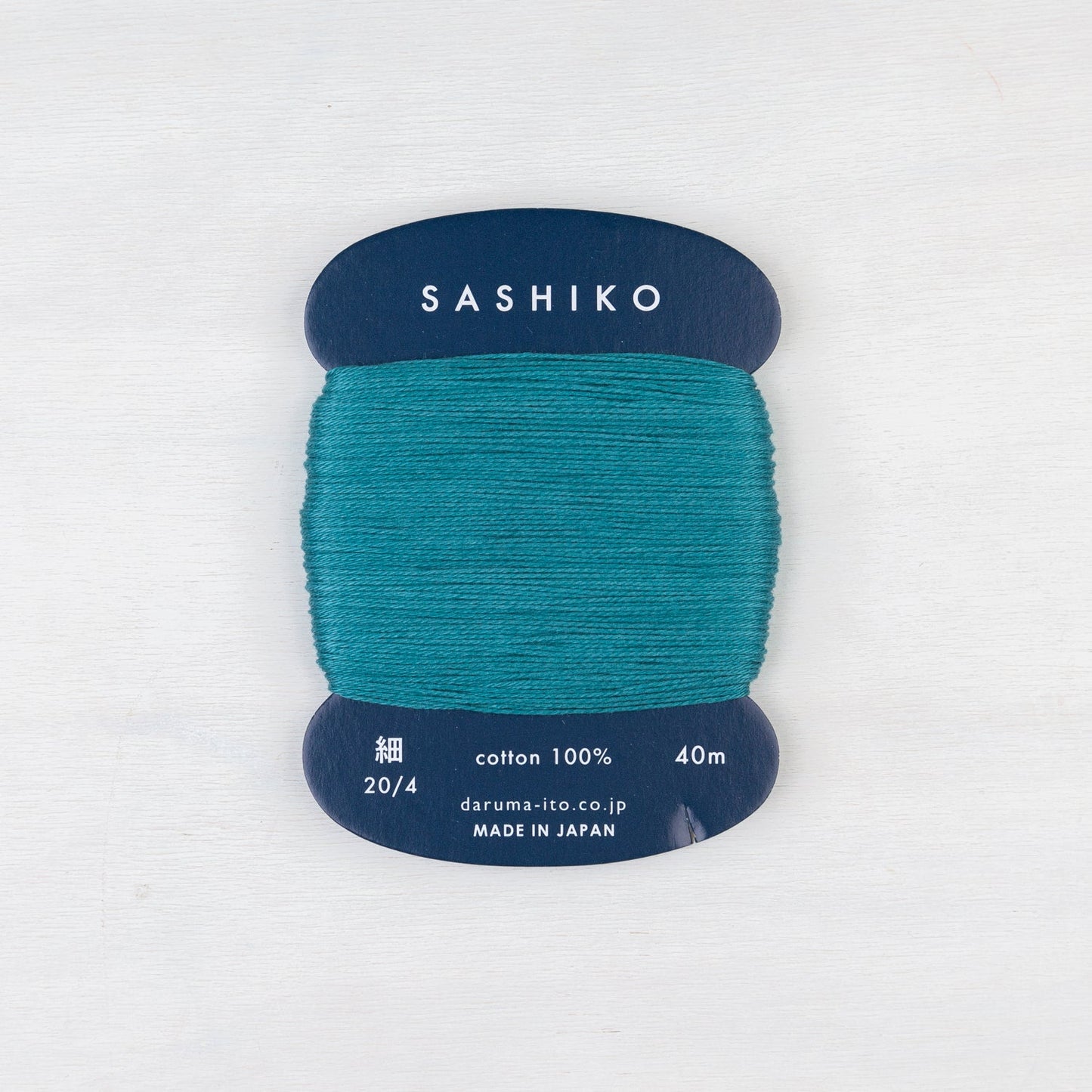 Thin Daruma Sashiko Thread Card - Miniature Rhino