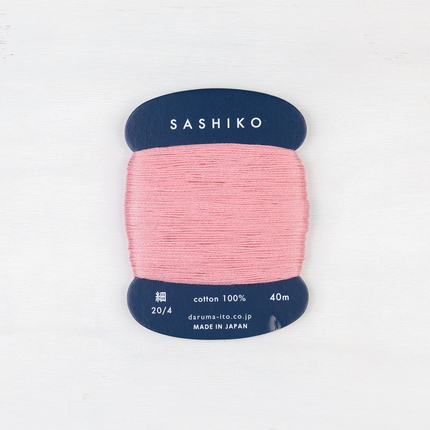 Thin Daruma Sashiko Thread Card - Miniature Rhino