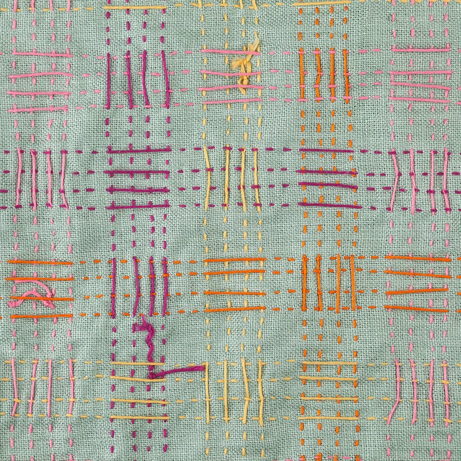 Drop in Miniature Rhino Pattern Club Embroidery Sampler - Weave - Miniature Rhino