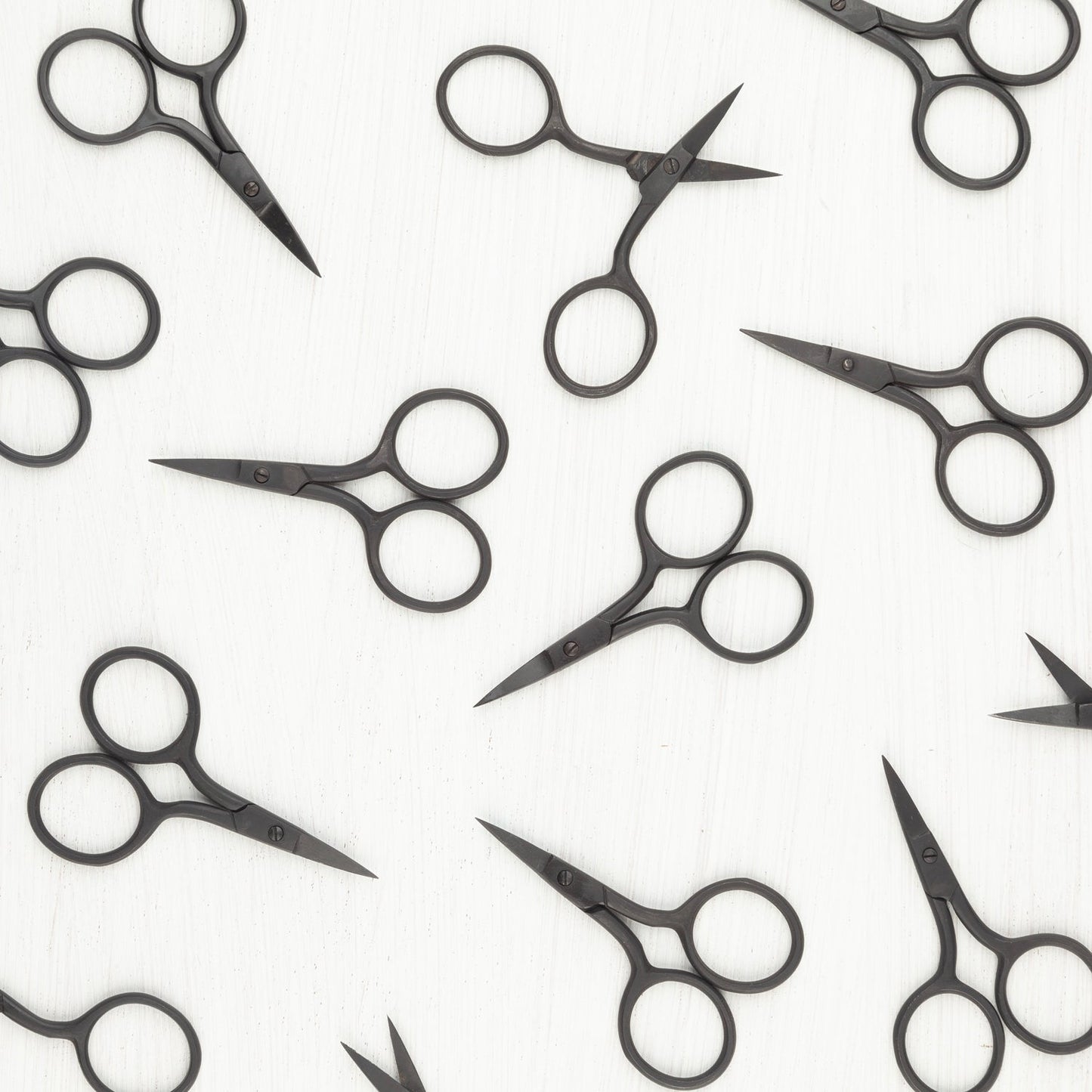 Needle Point Black Matte Scissors - Miniature Rhino