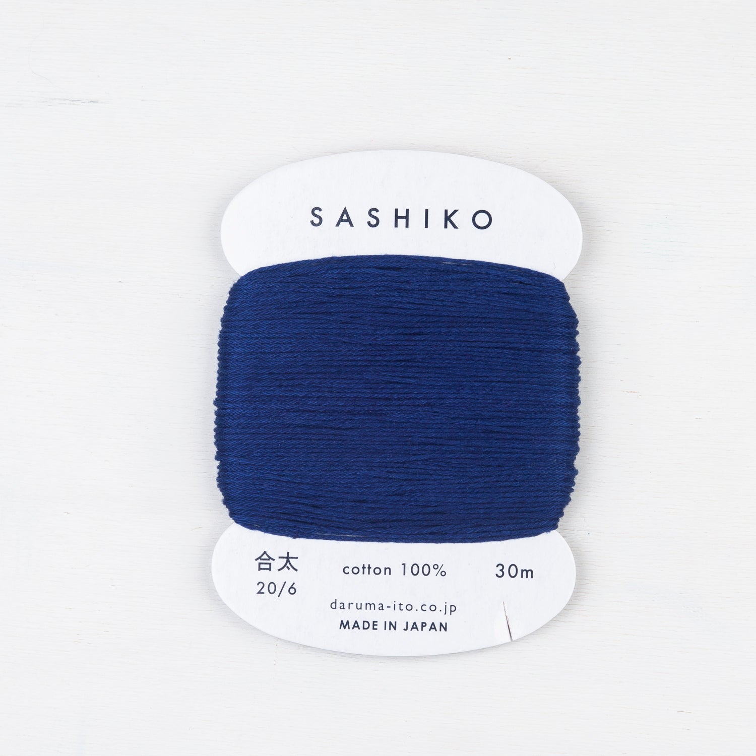 Medium Daruma Sashiko Thread Card - Miniature Rhino