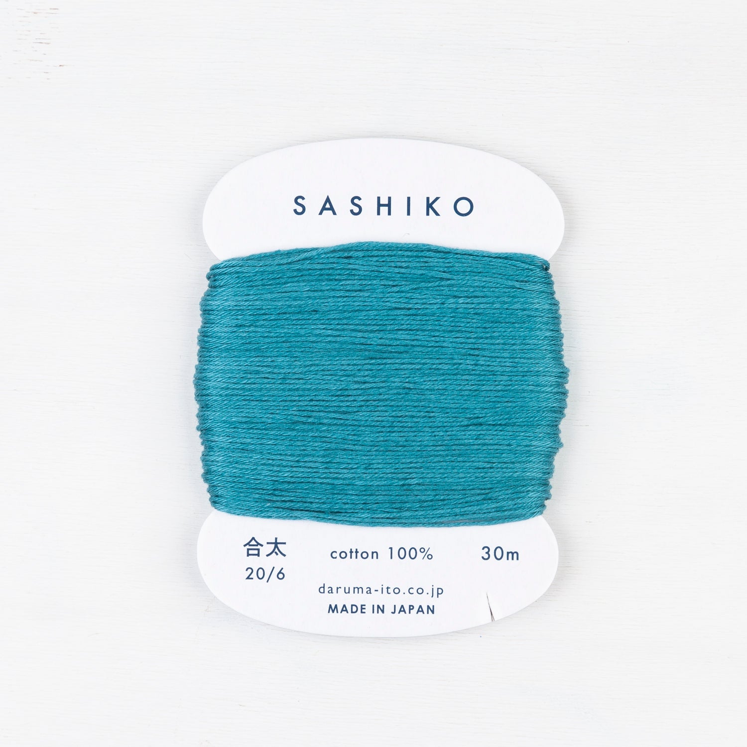 Medium Daruma Sashiko Thread Card - Miniature Rhino