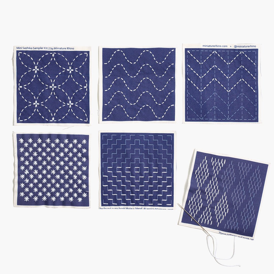 Sashiko Mini Sampler Kit 2 - Miniature Rhino