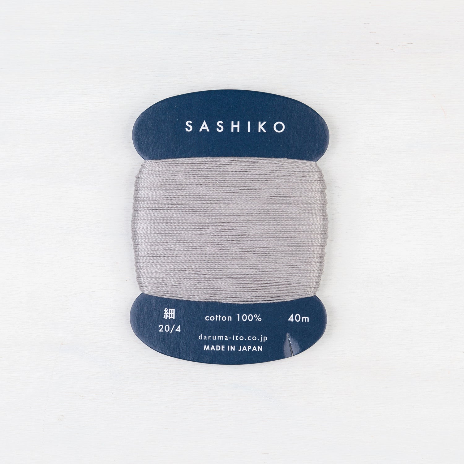Thin Daruma Sashiko Thread Card - Miniature Rhino