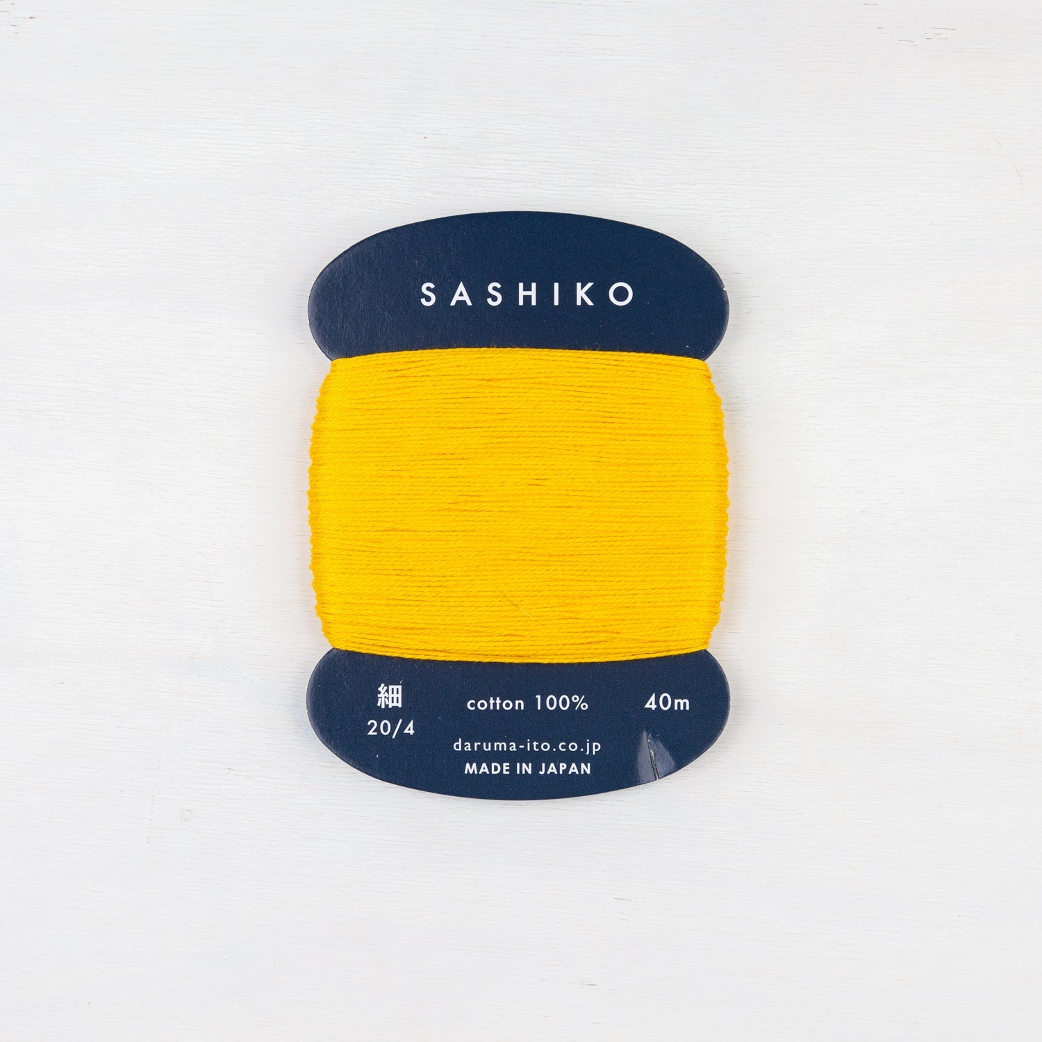 Thin Daruma Sashiko Thread Card - Miniature Rhino