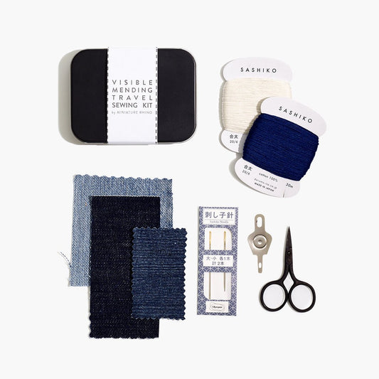 Visible Mending Sewing Kit - Miniature Rhino